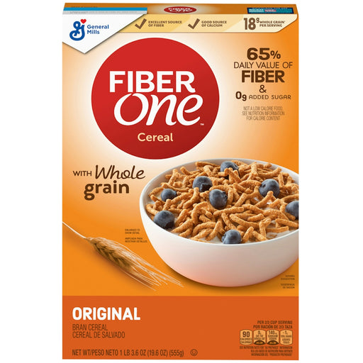 Fiber One Fiber One General Mills Original Bran Cereal - 19.6 Ounce Cereal & Granola Chocolate