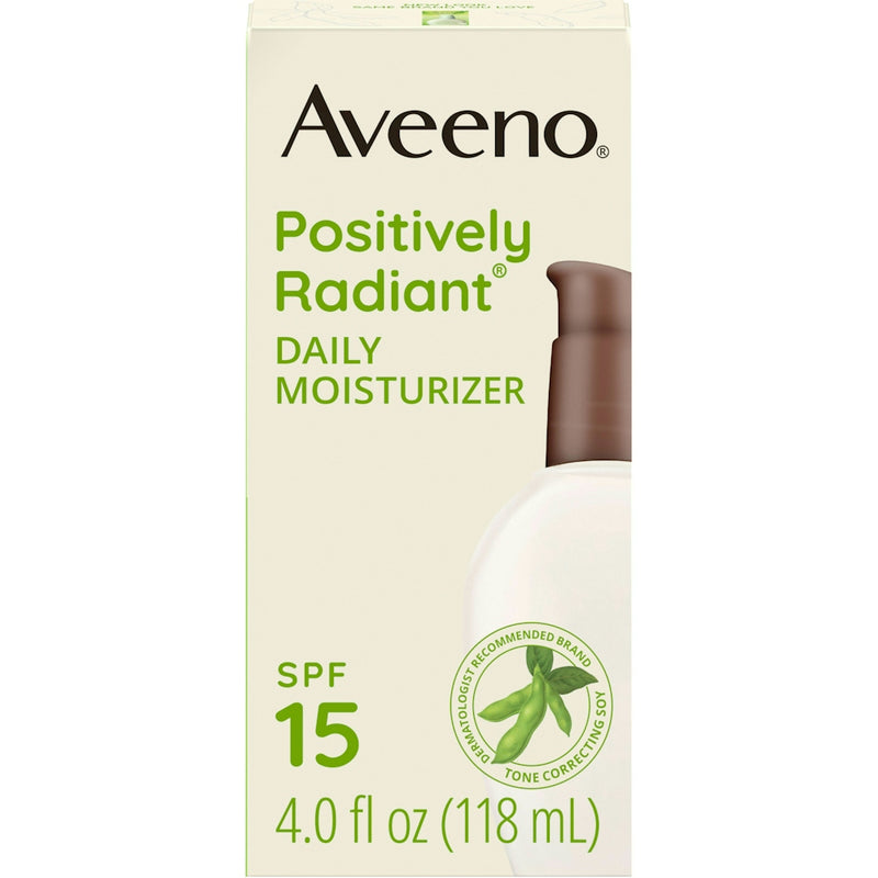 Aveeno Aveeno® Positively Radiant® Daily Facial Moisturizer – SPF 15 (4 fl oz) Lotion & Moisturizer Antique White