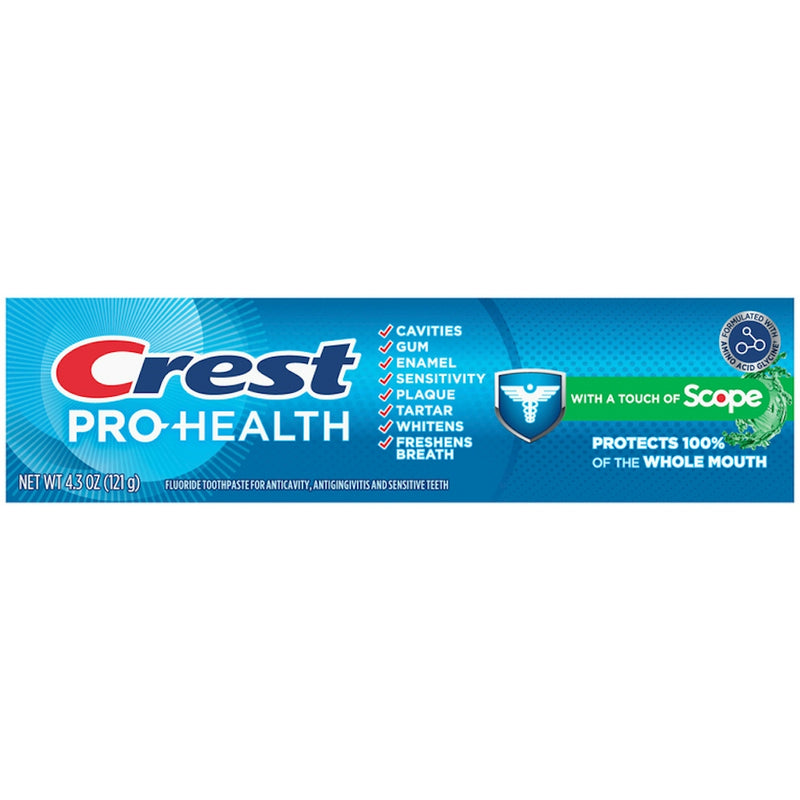 Crest Crest Pro Health Toothpaste Plus Scope, Mint, 4.3 Oz Toothpaste Dark Cyan