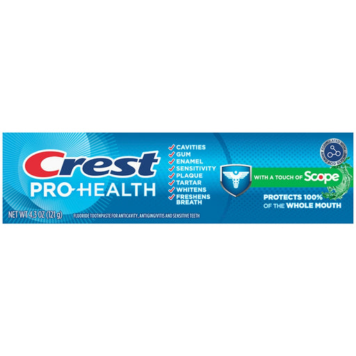 Crest Crest Pro Health Toothpaste Plus Scope, Mint, 4.3 Oz Toothpaste Dark Cyan