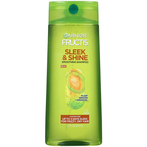 Fructis Fructis Garnier Sleek & Shine Shampoo For Frizzy, Dry, Unmanageable Hair - 22 Fl Oz Shampoo Yellow Green