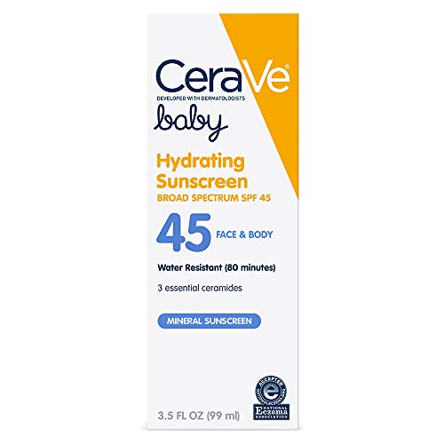 CeraVe CeraVe Suncare Sunscreen Baby Lotion SPF 45 3.5 Oz Sunscreen White Smoke
