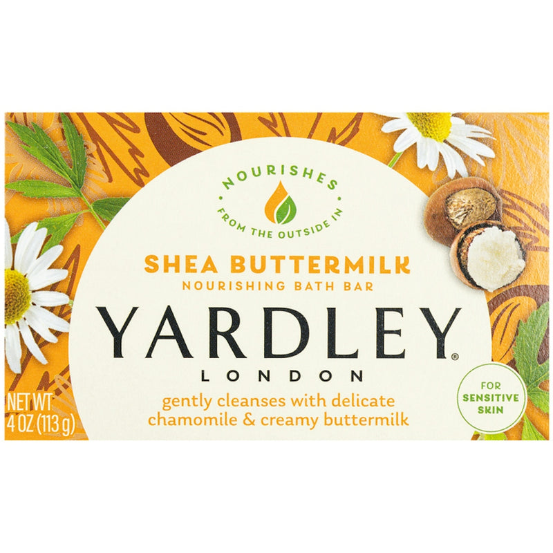 Yardley London Yardley London Shea Buttermilk Sensitive Skin Bath Bar Soap Bath & Body Seashell
