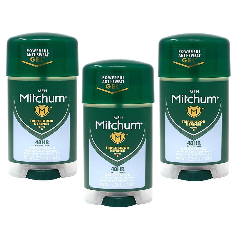 Mitchum Mitchum Men Gel Antiperspirant Deodorant, Unscented, 2.25oz Deodorant White Smoke