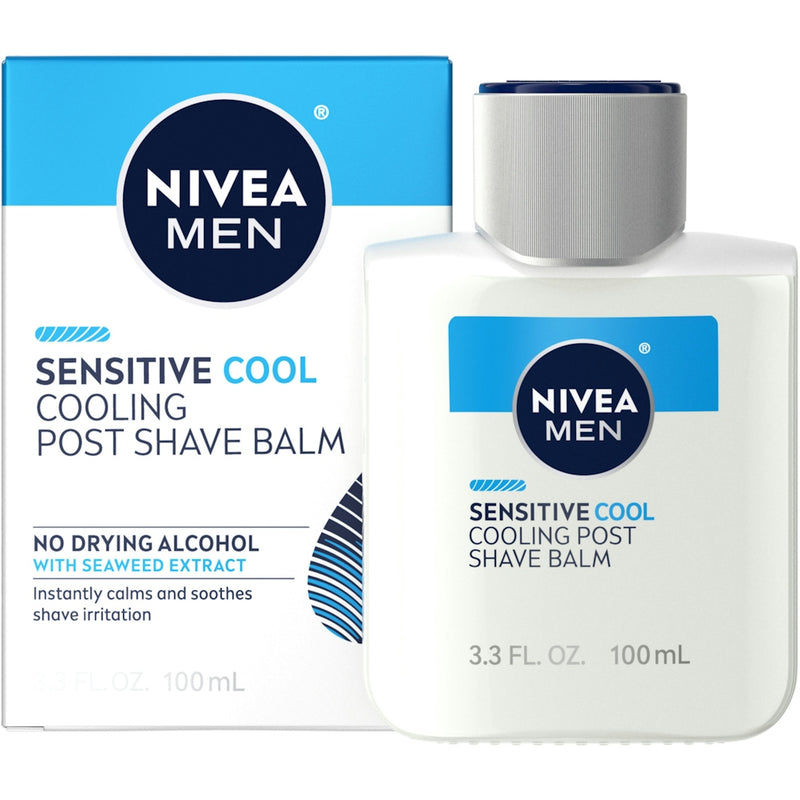 Nivea Nivea Men Sensitive Cool Cooling Post Shave Balm, 3.3 Fl Oz Aftershave White Smoke