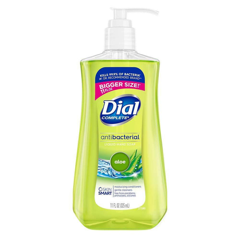 Dial Dial Complete Antibacterial Liquid Hand Soap, Aloe Scent, 11 Fl Oz Liquid Hand Soap White Smoke