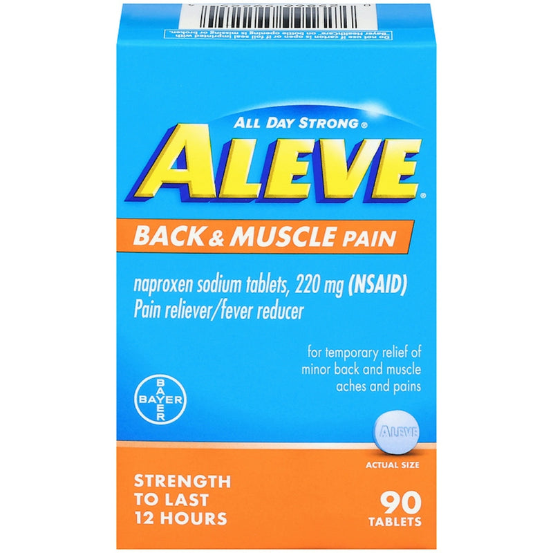 Aleve Aleve Back & Muscle Pain, 220 Mg, Tablets Medicine & Drugs Deep Sky Blue