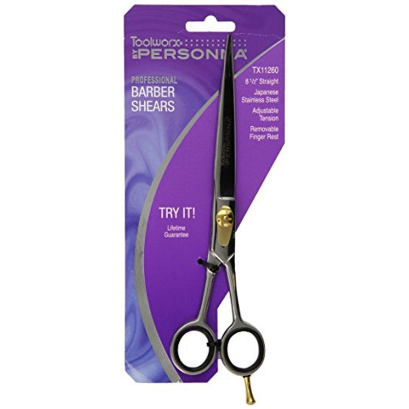 0 Toolworx Barber Shears, 8 Inch Hair Shears White Smoke