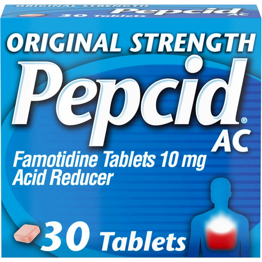 Pepcid Pepcid AC Tablets 10 Mg Blister Pack 30Ct Health & Beauty Dark Cyan