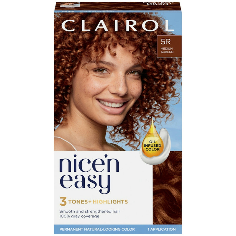 Clairol Clairol Nice 'N Easy Permanent Hair Color, 5R Medium Auburn Hair Color Black Default Title