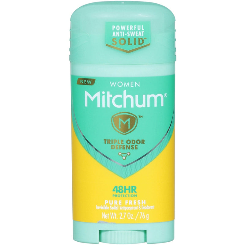 Mitchum Mitchum For Women Advanced Control Anti-Perspirant Deodorant Invisible Solid Pure Fresh 2.70 Oz Deodorant Powder Blue