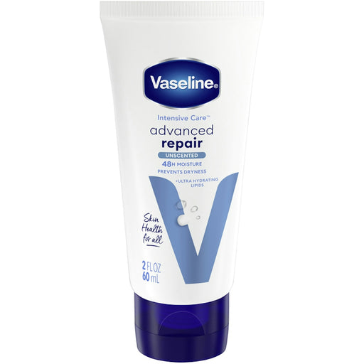 Vaseline Vaseline Intensive Care Hand And Body Lotion Advanced Repair Unscented, 2 Oz Lotion & Moisturizer White Smoke