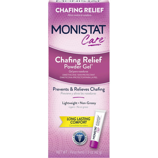 Monistat Monistat Care Feminine Chafing Relief Powder Gel, Anti-Chafe Protection - 1.5 Oz Health & Beauty Rosy Brown