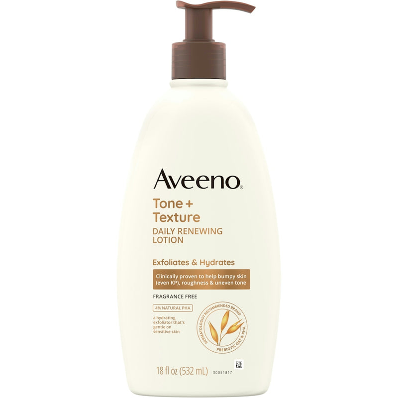 Aveeno Aveeno Tone + Texture Daily Renewing Lotion - Sensitive Skin, 18 Fl Oz Lotion & Moisturizer Seashell