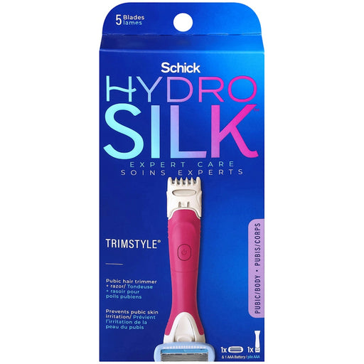 Schick Schick Hydro Silk Trim Style Razor + Bikini Trimmer KIT Razor Midnight Blue