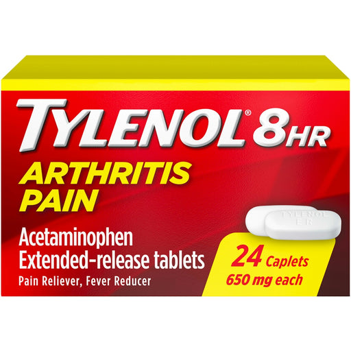 Tylenol Tylenol 8 Hr 650 Mg Arthritis Pain 24  Caplets Health & Beauty Goldenrod