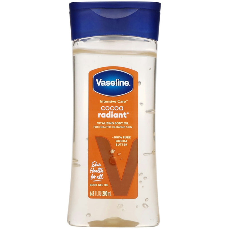 Vaseline Vaseline Intensive Care Cocoa Radiant Body Gel Oil Scented - 6.8 Fl Oz Skin Care White Smoke