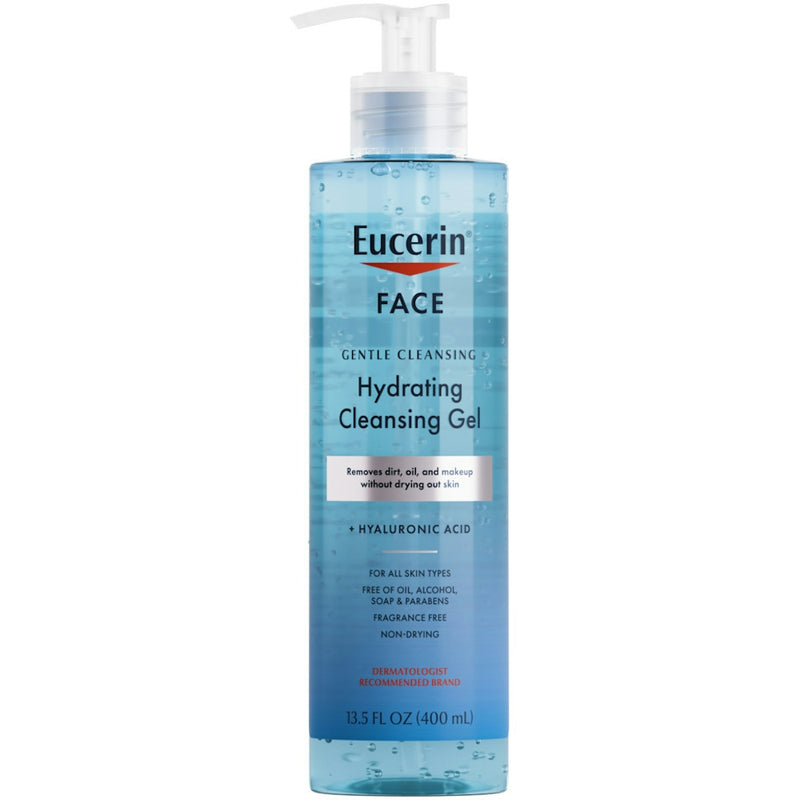 Eucerin Eucerin Cleansing Gel, Hydrating, Face 13.5 Fl Oz Skin Care White Smoke
