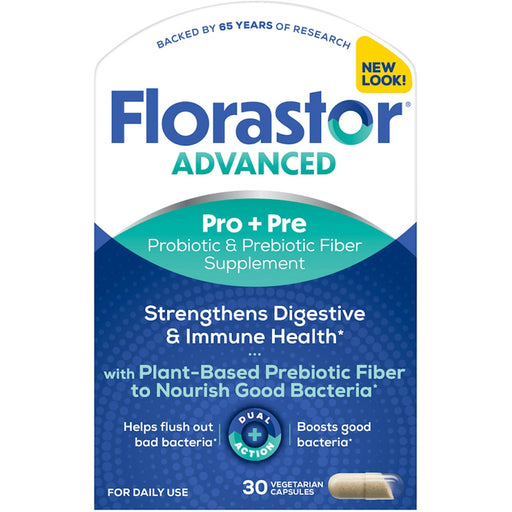 Florastor Florastor® Pre Daily Probiotic & Fiber Supplement – 30 Ct Box Vitamins & Supplements White Smoke