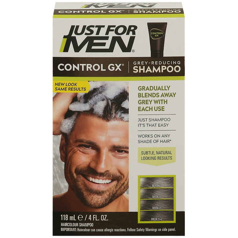 Just For Men Just For Men Control GX Grey Reducing Hair Color Shampoo - 4 Fl Oz Shampoo Gray