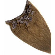 VIP Extensions VIP Clip Extensions / Silky Straight 18" - ClipeX System Hair Extension White Smoke Silky Straight / 18" / 8