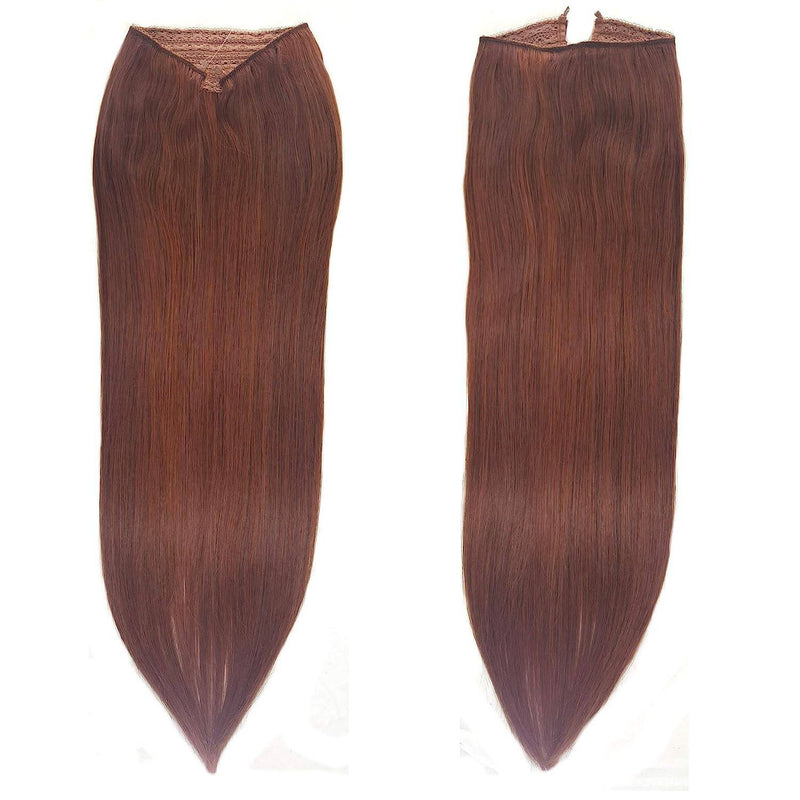 VIP Extensions VIP BandX Halo / Silky Straight 18" with Clip Hair Extension White Smoke 33