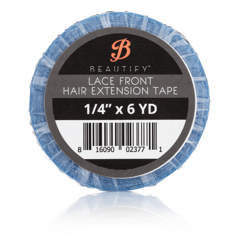 VIP Extensions Walker Tape & Beautify Lace Front Tabs and Roll Hair Extension Tape White Smoke Beautify 1/4" x 6 yds