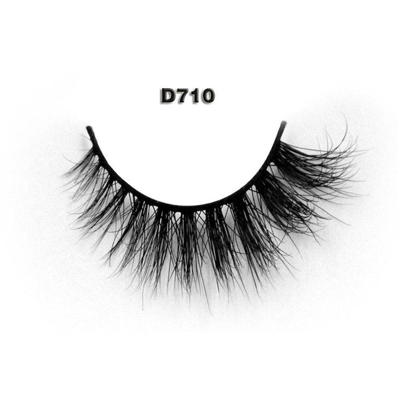 VIP Extensions VIP Eyelashes - 3D Real Mink Fur Band Strip Lashes White Smoke VMF-D710