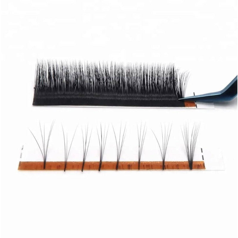 VIP Extensions VIP Quick Fan Lash Extensions, 12 Lines 0.07 D Curl Eyelash Extensions White Smoke 07D08,07D09,07D10,07D11,07D12,07D13,07D14,07D15,07D16,07D17,07D18,07DMIX,07DMIX-XL,07DDMIX-8-19,07DMIX-XL14/25