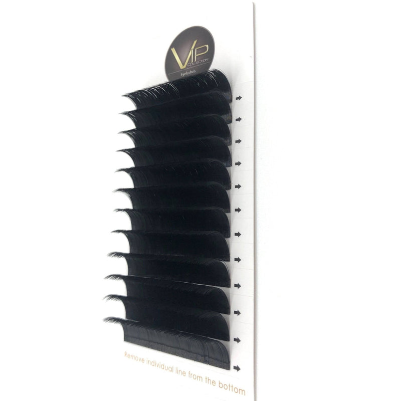VIP Extensions VIP Quick Fan Lash Extensions, 12 Lines 0.07 D Curl Eyelash Extensions White Smoke 07D15