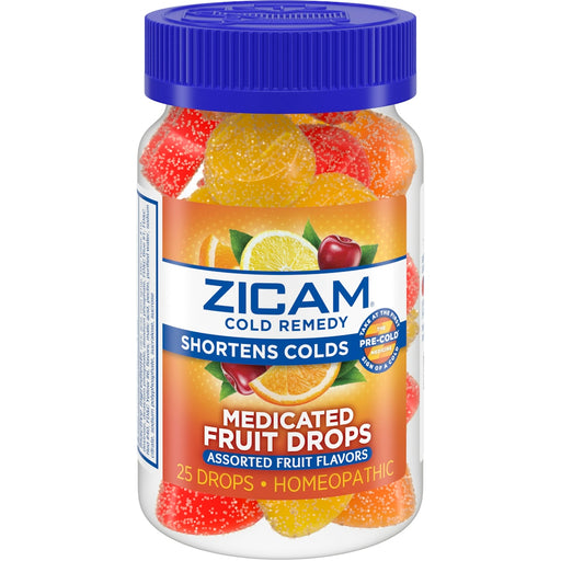 Zicam Zicam® Cold Remedy Zinc Medicated Fruit Drops – Assorted Flavors (25 Count) Health & Beauty White Smoke