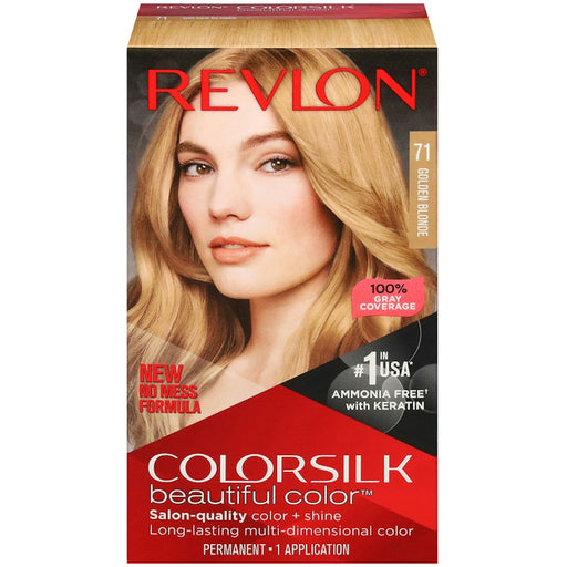 Revlon Revlon® Colorsilk Beautiful Color™ – Permanent Hair Color (Golden Blonde 71) Hair Color Tan
