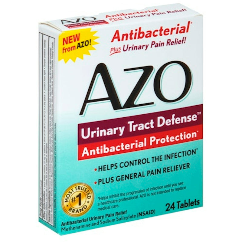 AZO AZO Urinary Tract Defense™ – Antibacterial Protection & Pain Relief (24 Tablets) Health & Beauty White Smoke