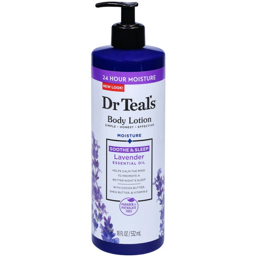 Dr Teal's Dr Teal's Moisture + Soothing Lavender Body Lotion 18 Fl Oz Lotion & Moisturizer White Smoke