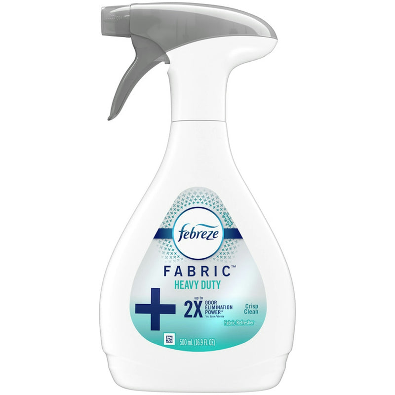 Febreze Febreze Heavy Duty Fabric Refresher, Crisp Clean, 16.9 Fl Oz Air Fresheners White Smoke