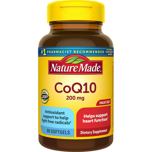 Nature Made Nature Made Co Q10, 200 Mg, Softgels, Value Size Vitamins & Supplements White Smoke