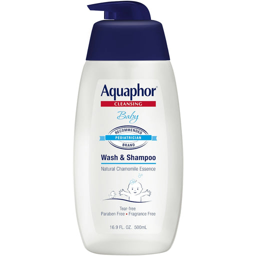 Aquaphor Aquaphor Wash & Shampoo, Chamomile, Baby, Cleansing, 16.9 Fl Oz Shampoo White Smoke
