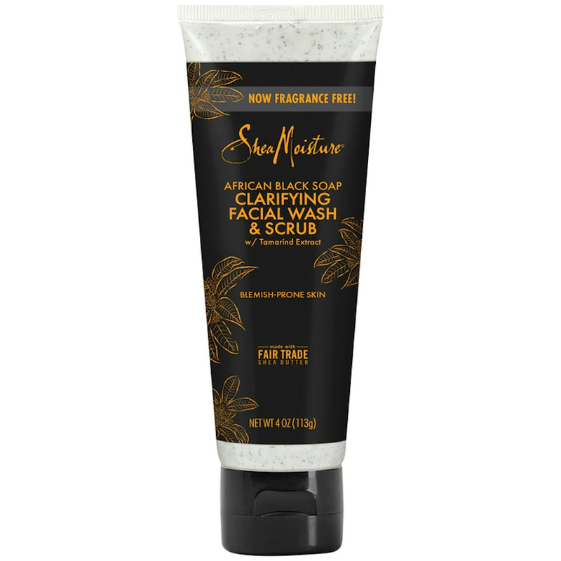 Shea Moisture Shea Moisture African Black Soap Problem Skin Facial Wash & Scrub Scrubs White Smoke