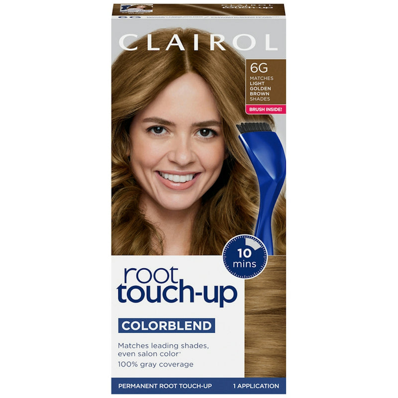 Clairol Clairol Nice 'n Easy Root Touch-Up Permanent Hair Color - 6G Light Golden Brown Hair Color White Smoke