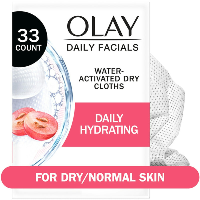 Olay Olay Daily Facials Hydrating Cleansing Cloths, 33 Count Facials Hydrating Cleansing Cloths White Smoke