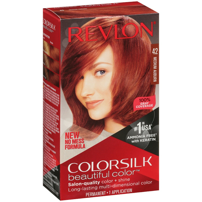 Revlon Revlon Colorsilk Beautiful Color Medium Auburn 42 Permanent Hair Color 1Ea Hair Color Brown