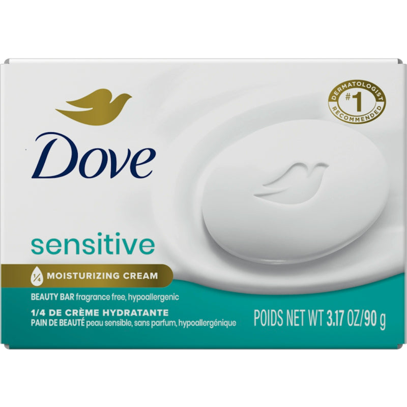 Dove Dove Bar Soap For Sensitive Skin 3.15 Oz Bar Soap Light Gray