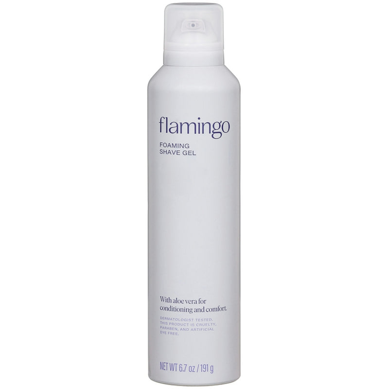 Flamingo Flamingo Iris & Cedarwood Foaming Shave Gel 6.7 oz Shaving Gel Light Gray