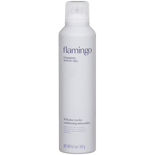Flamingo Flamingo Iris & Cedarwood Foaming Shave Gel 6.7 oz Shaving Gel Light Gray
