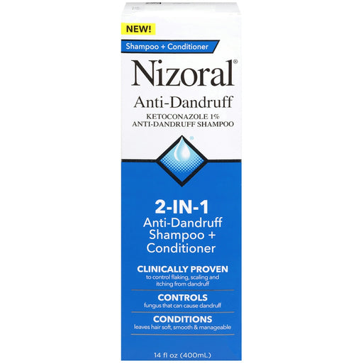 Nizoral Nizoral 2-in-1 Anti-Dandruff Shampoo With Conditioner - 14 Fl Oz Shampoo & Conditioner White Smoke
