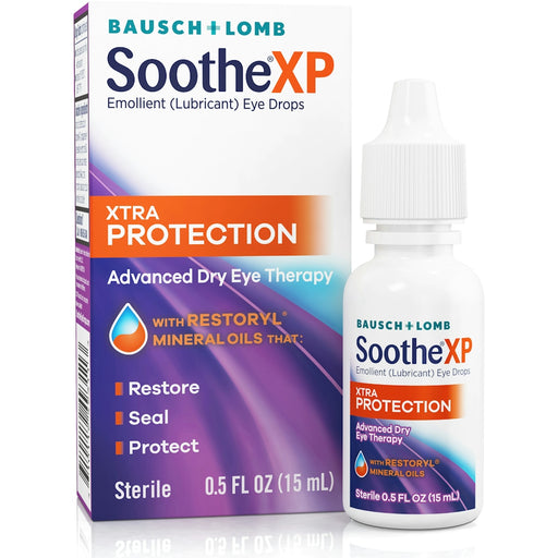 Bausch + Lomb Bausch + Lomb Soothe Xtra Protection Dry Eye Drops 0.5 Oz Eye Drops & Lubricants White Smoke