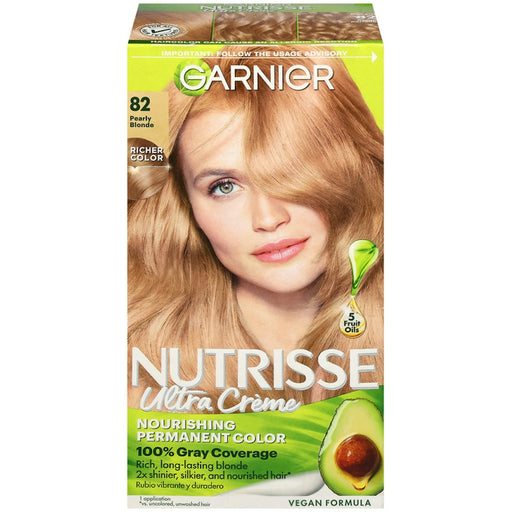 Garnier Garnier Nutrisse Nourishing Permanent Hair Color – 82 Pearly Blonde (Champagne Fizz) Hair Color Tan