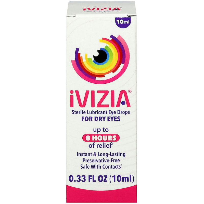 iVizia iVizia Sterile Lubricant Eye Drops For Dry Eyes - 0.33 Fl Oz Eye Drops & Lubricants White Smoke