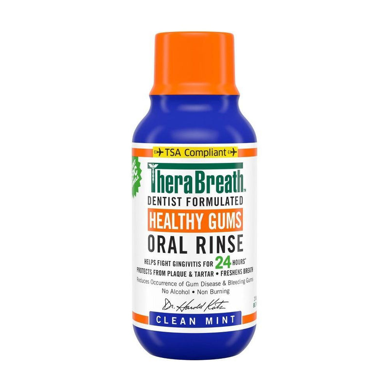 TheraBreath TheraBreath Healthy Gums Mouthwash Antigingivitis - Clean Mint Oral Care White Smoke