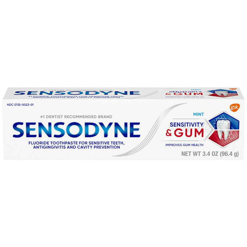 Sensodyne Sensodyne Sensitivity & Gum Mint  Toothpaste  3.4 Oz Toothpaste White Smoke